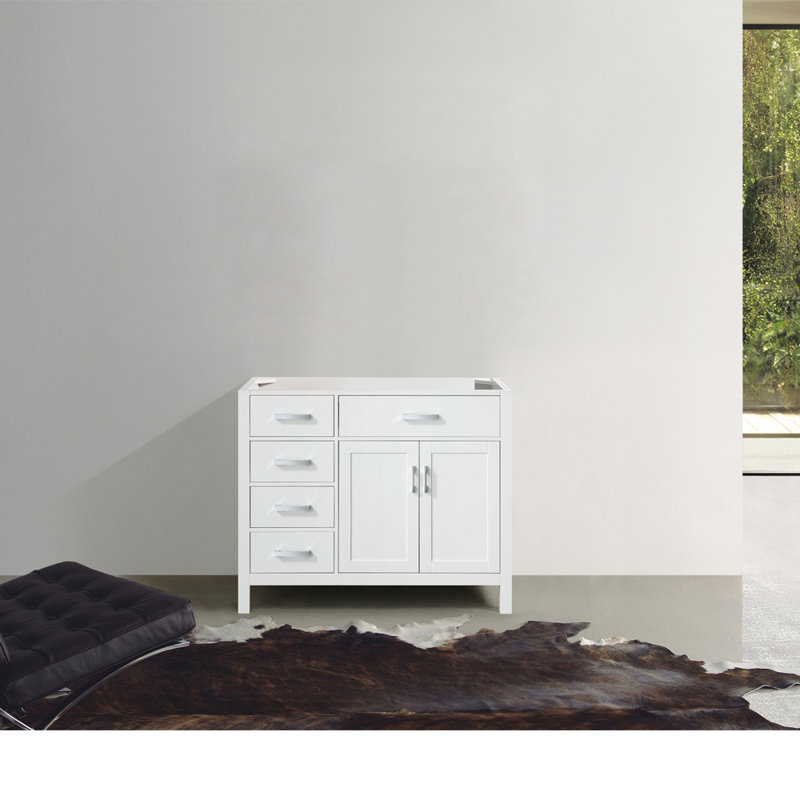 Petrel 42'' Single Bathroom Vanity Base Only, White