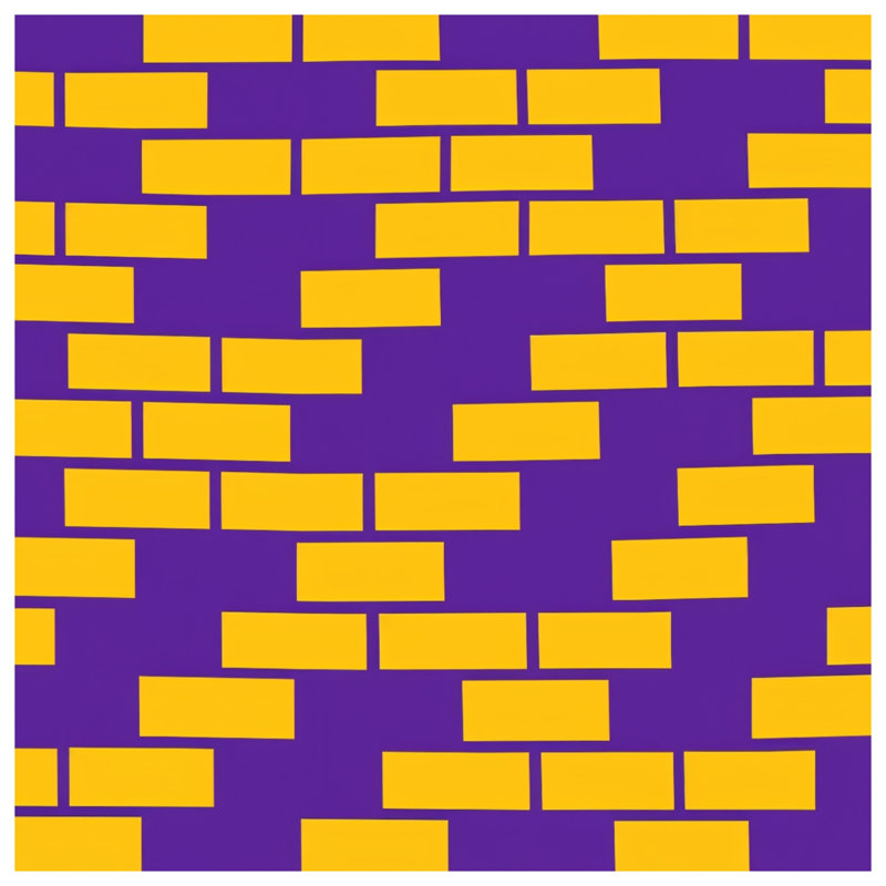 Coussins décoratifs à double face en brique jaune mauve, 16 x 16 pouces
