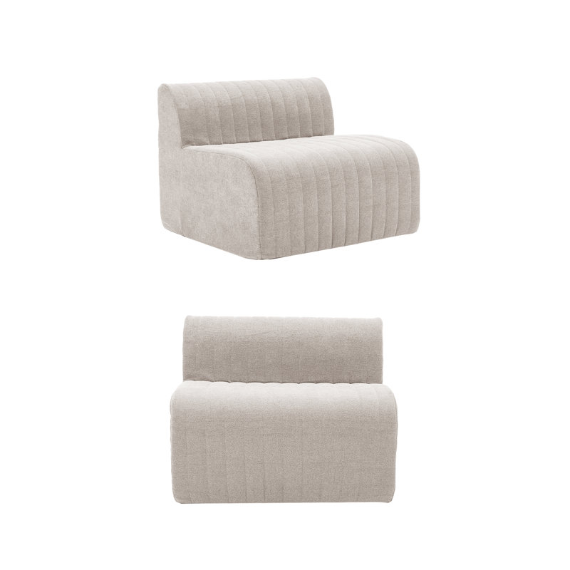 Banc de salle à manger 35 po Chenille, Beige