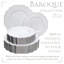 Ensemble de fournitures de partie jetable en plastique à poids lourd Baroque-44181566