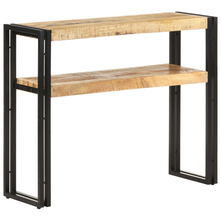 Cofer Solid Wood Top Console Table