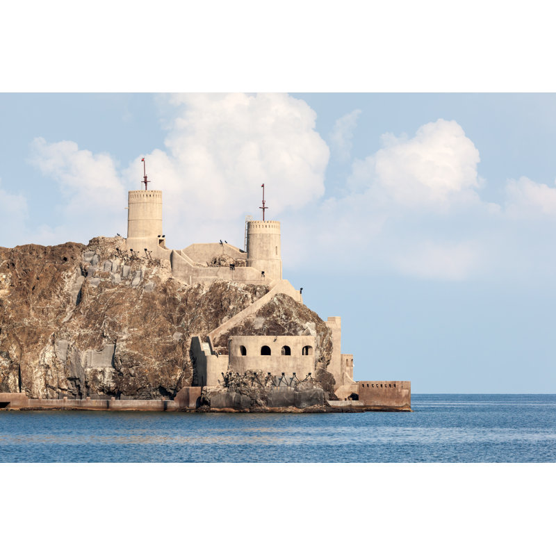 Old Fort In Muscat by Typhoonski - Wrapped Canvas Print, 20cm H x 30cm W