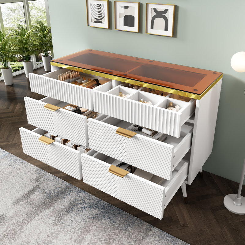Metal 120cm W Chest of Drawers