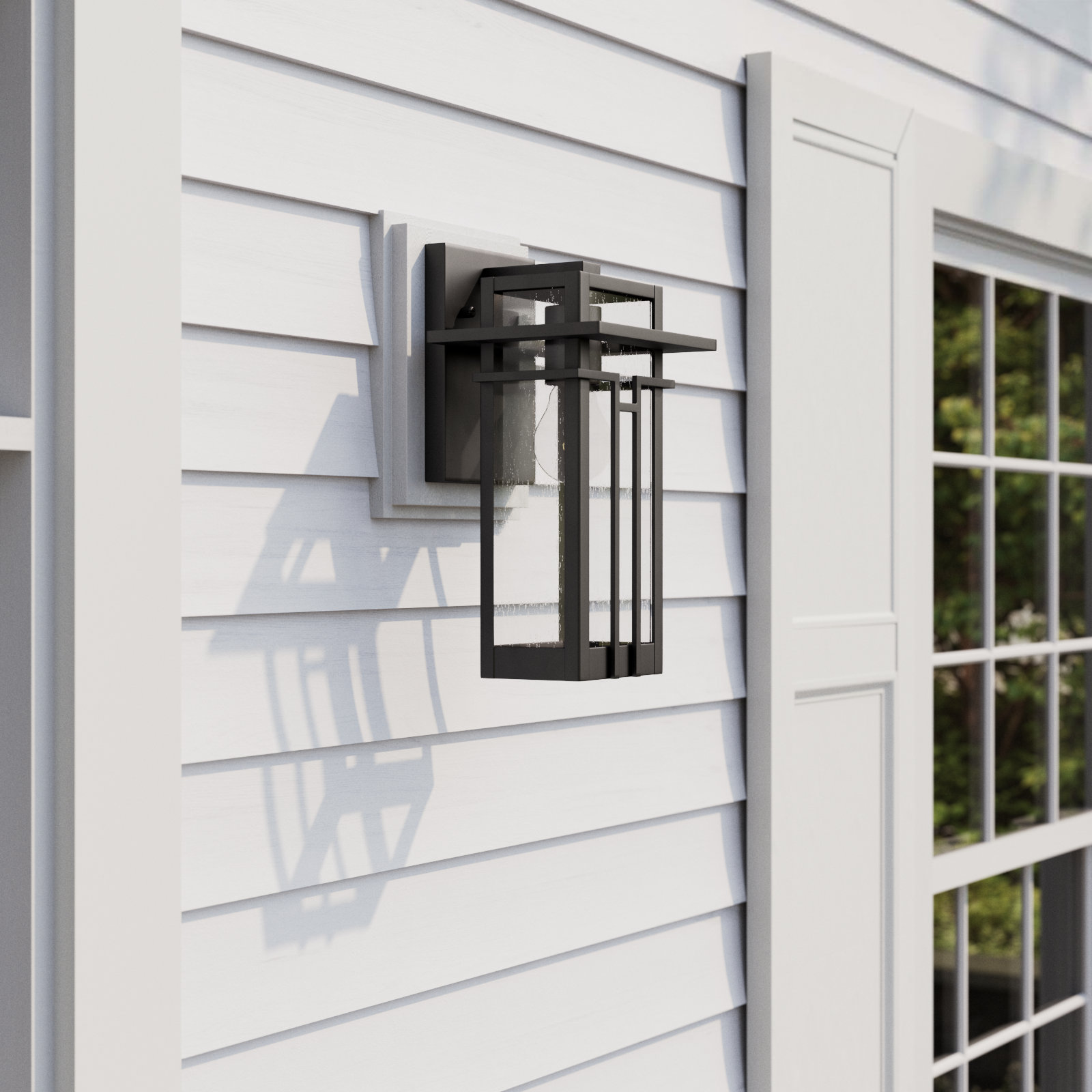 Blithe Single Light Outdoor Wall Light, 14.13" H x 7.63" W x 7.25" D