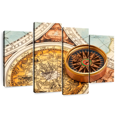 Aletra Retro Gold Compass