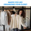 Cintres en plastique, cintres peu encombrants, cintres durables et légers pour manteaux, robes, chemises, pantalons-1727311000-1727311001
