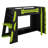 Twin Size Gaming Loft Bed With Desk And Storage Shelves & LED RGB Light, Loft Bed Frame With Ladder And Guardrail-1741329939