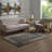 Modway Berit Distressed Vintage Floral Lattice Area Rug in Brown and Beige-27259042