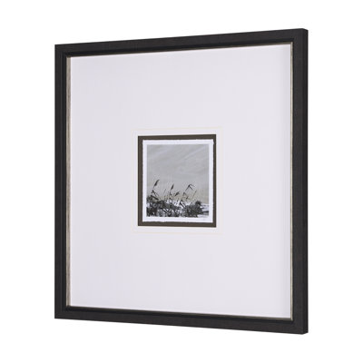 «Winter Day VI a», reproduction d'art encadrée texturée matte sous verre