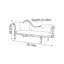 Chaise longue rétro en bois sculpté