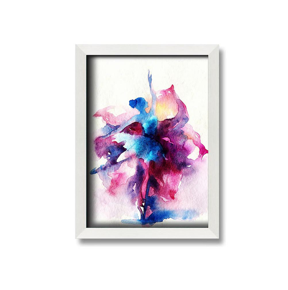 Gerahmtes Wandbild Blue Pink Ballerina 7