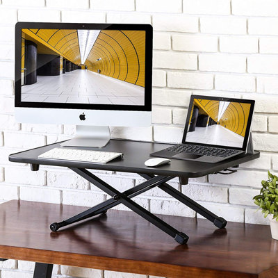 Bureau pour travailler debout réglable en hauteur avec convertisseur à ressort à gaz pour bureau pour travailler debout