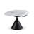 Buckingham Modern Extendable Round Dining Table With White Sintered Stone Table Top - Seats Up To 4