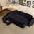 Sleeper Sectional Sofa, L-Shape Corner Couch Sofa-Bed With Storage Ottoman
