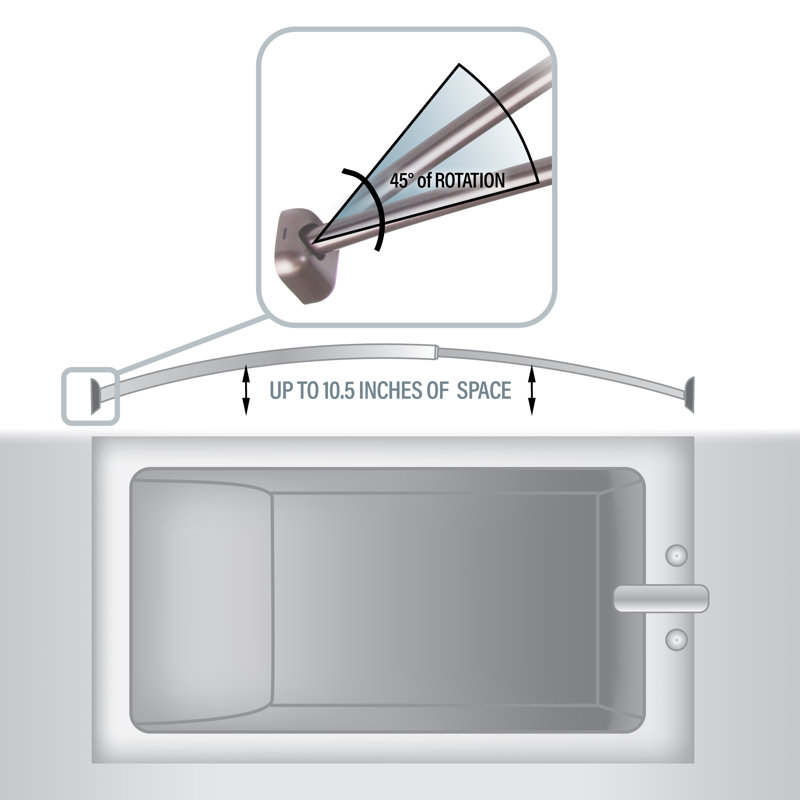  Shower Curtain Rod