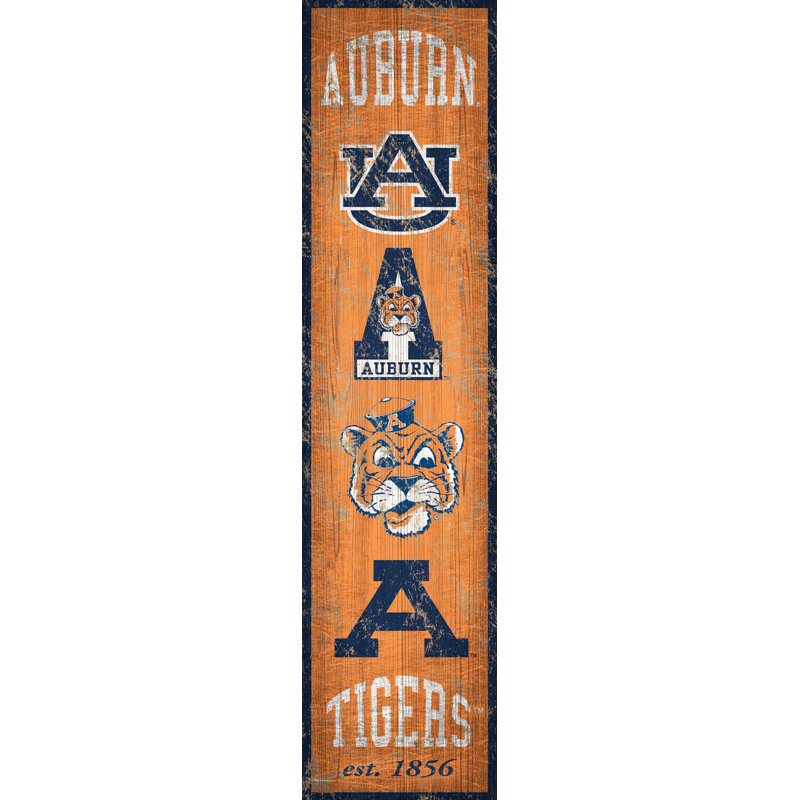 NCAA Heritage, impression sur bois, Université Auburn