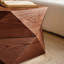 Table basse 36,61 po Retro Polygon - brun rougeâtre