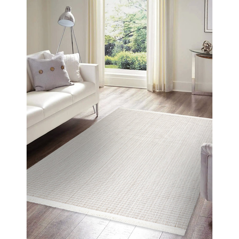 Aniston Solid Colour Flatweave Area Rug, Rectangular 160 x 220cm