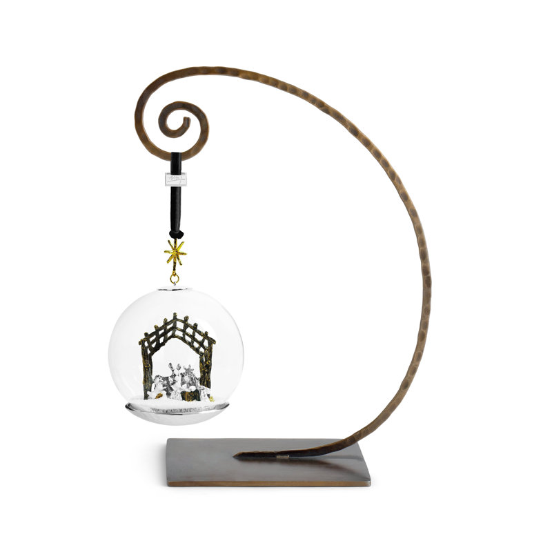 6'' Handmade Glass Animals Ball Ornament