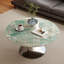 Plateau de table rond en pierre vert clair de luxe clair-115664502