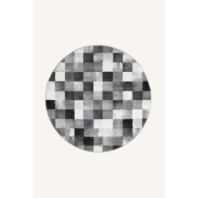 Kyleanthony Chequered Area Rug