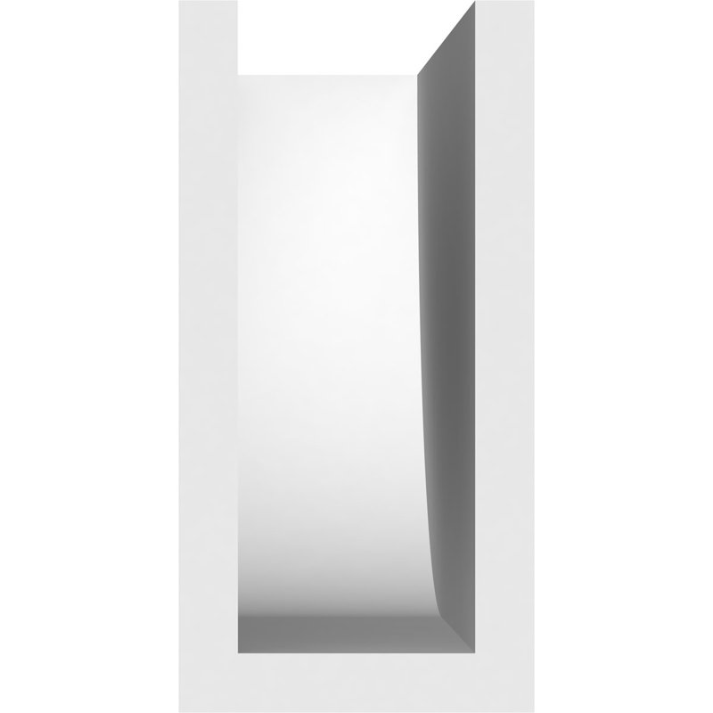 Queue de chevron standard en PVC de qualité architecturale Durham, H 6 po x L 3 po x P 12 po