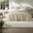 Breathable King Bedding Sets With Reversible Tencel Comforter, Linen