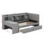 Lit de jour simple tapissier avec tiroirs-252628141