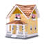 Maison d’oiseaux en bois avec perchoir 8,5 po x 9,5 po x 8 po Keeler