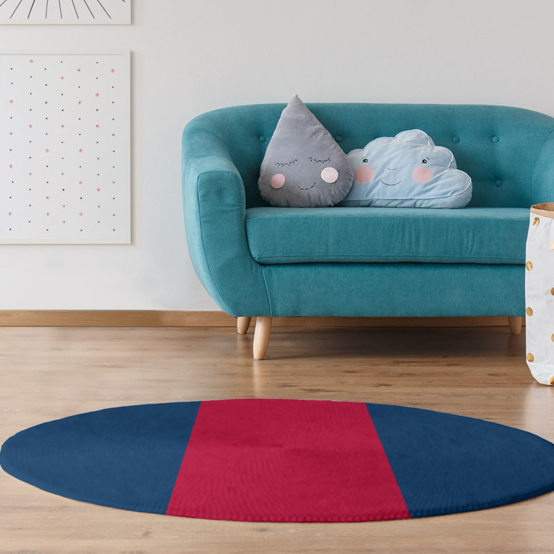 Chenille Indoor Rug, Round 5'
