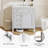 30'' White Modern Bathroom Vanity With Sink, Spacious Storage-402702664-407250811