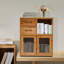 Armoire de rangement en bambou avec 2 tiroirs Brycie