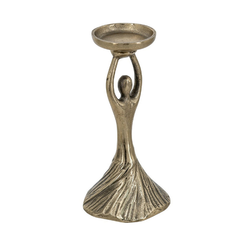 Porte-pilier abstrait pour figurine humaine, H 9,5 po x l 4,5 po x P 4,5 po