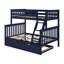 Lit superposé standard en bois massif avec lit gigogne Bolles-578226868-561468277