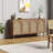 63" W Manufactured Wood Sideboard with Rattan Doors-2142125789