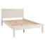 Lit simple contemporain avec bureau intégré, 3 tiroirs, tablettes attachées et ouvertes blanches pour tablette latérale de chambre à coucher