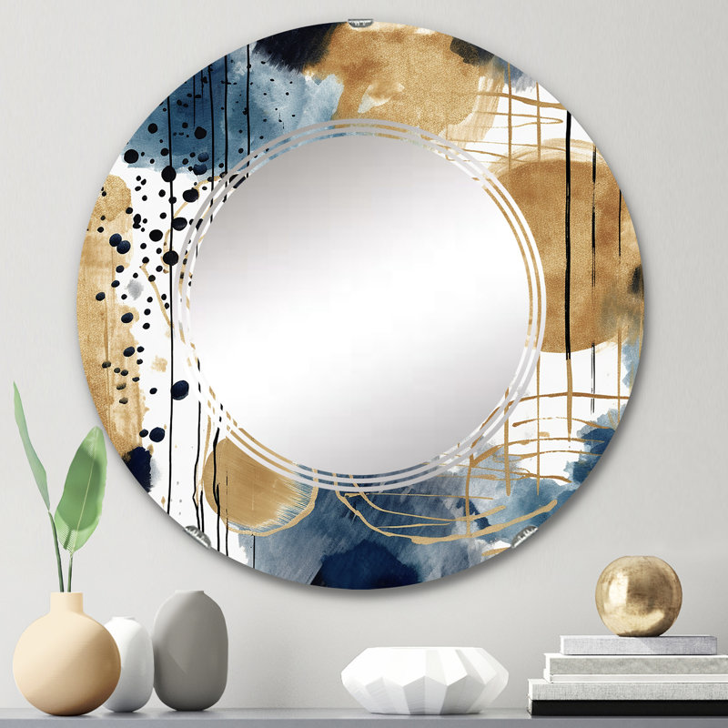 Miroir mural rond Beadling, 24 po x 24 po