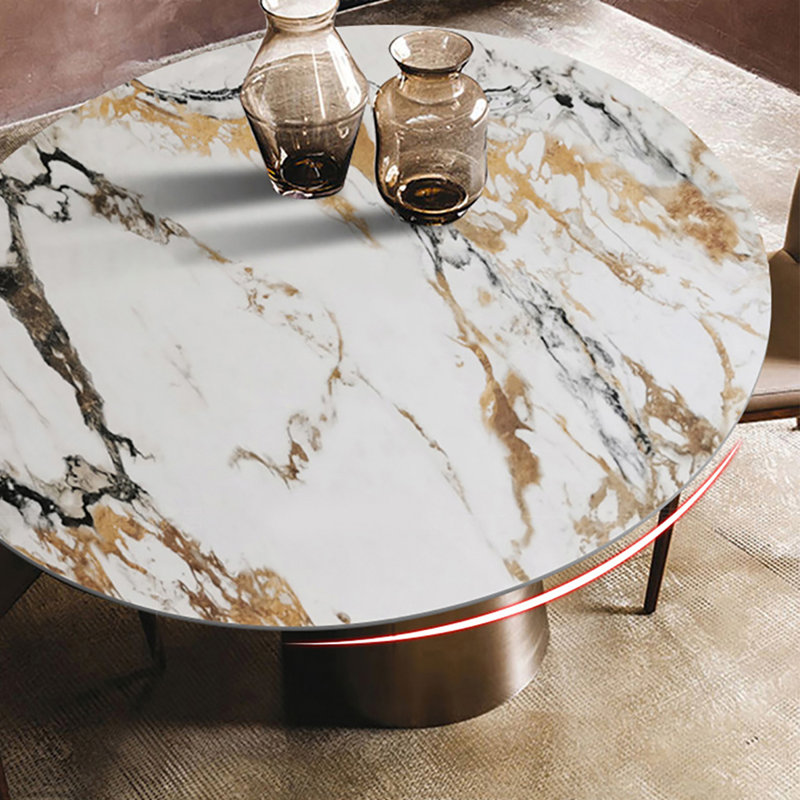 Table de salle à manger Rock Plate, H 29,5 po x L 53,1 po x l 53,1 po