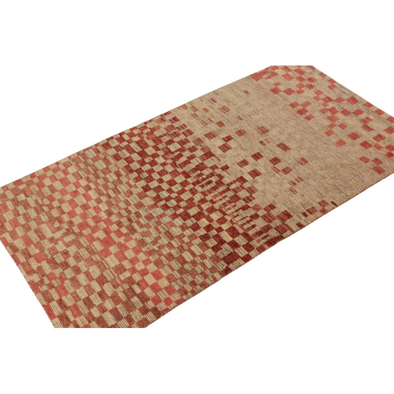 Moroccan Hand Knotted Area Rug, Rectangle 9' x 12'