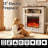 40" W Electric Fireplace With Mantel-120098246