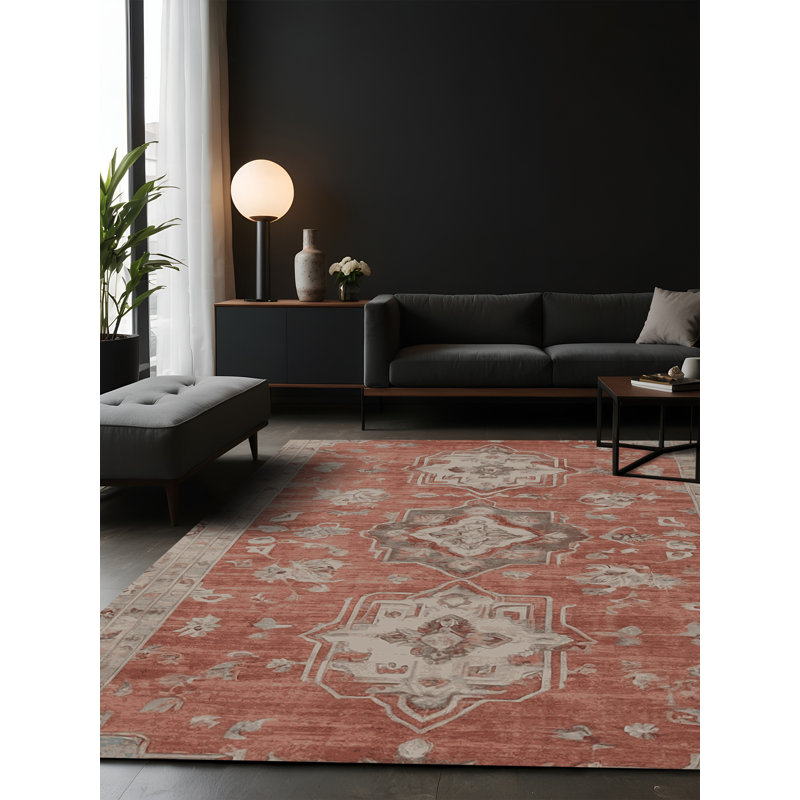 Tapis gris soyeux et moelleux, Carré 4 pi