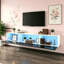 Wetherly Modern Floading TV Stand for TVs up to 85" with Changing LED Light,White-129744070