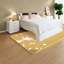 Très grand lit multifonctionnel, cadre en MDF blanc, confort moderne