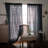 Cotton Semi Sheer Curtain Panel Pair-70083974-70083976