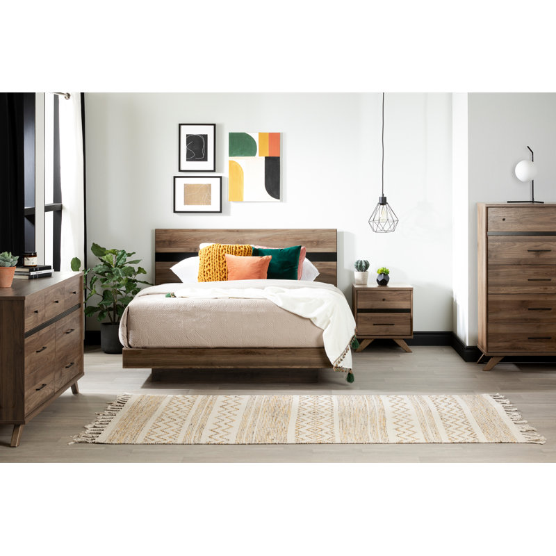 Ensemble de chambre configurable avec lit plateforme Ariyel