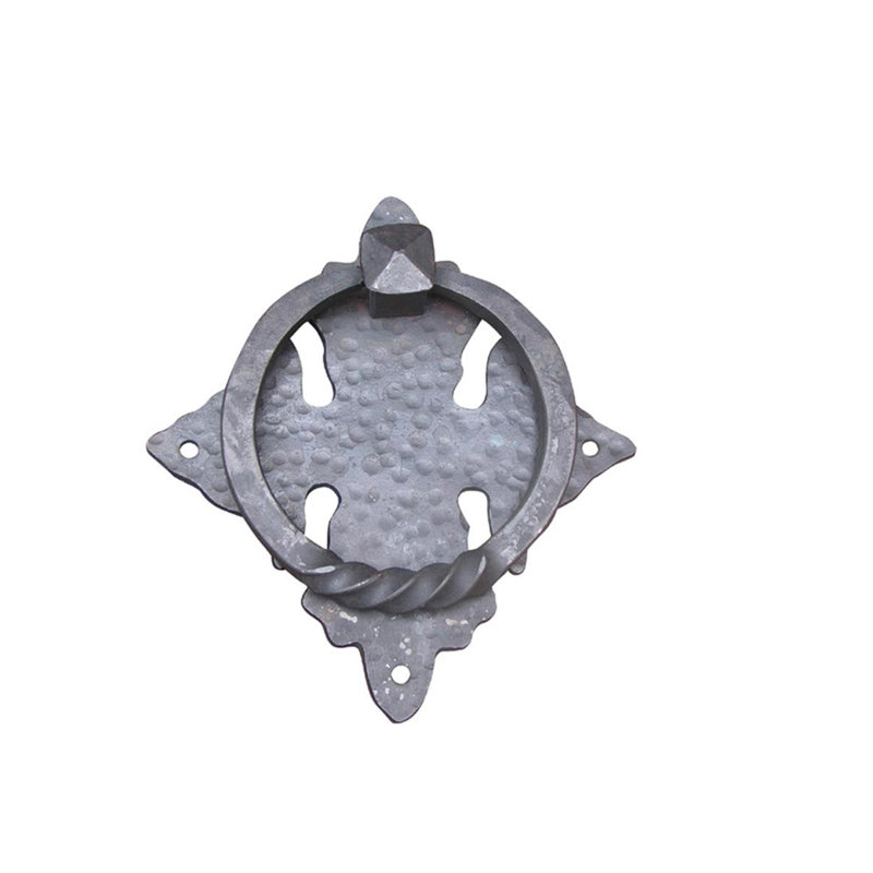 Heurtoir de porte en fer forgé à la main, Naturel
