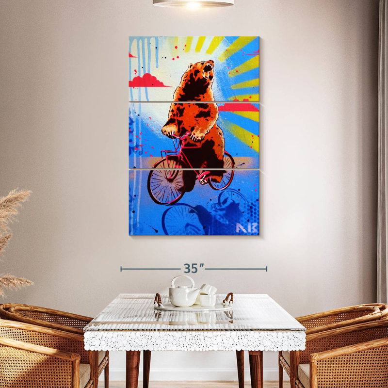 Senne Bear Back Ride, 50" H x 32" W