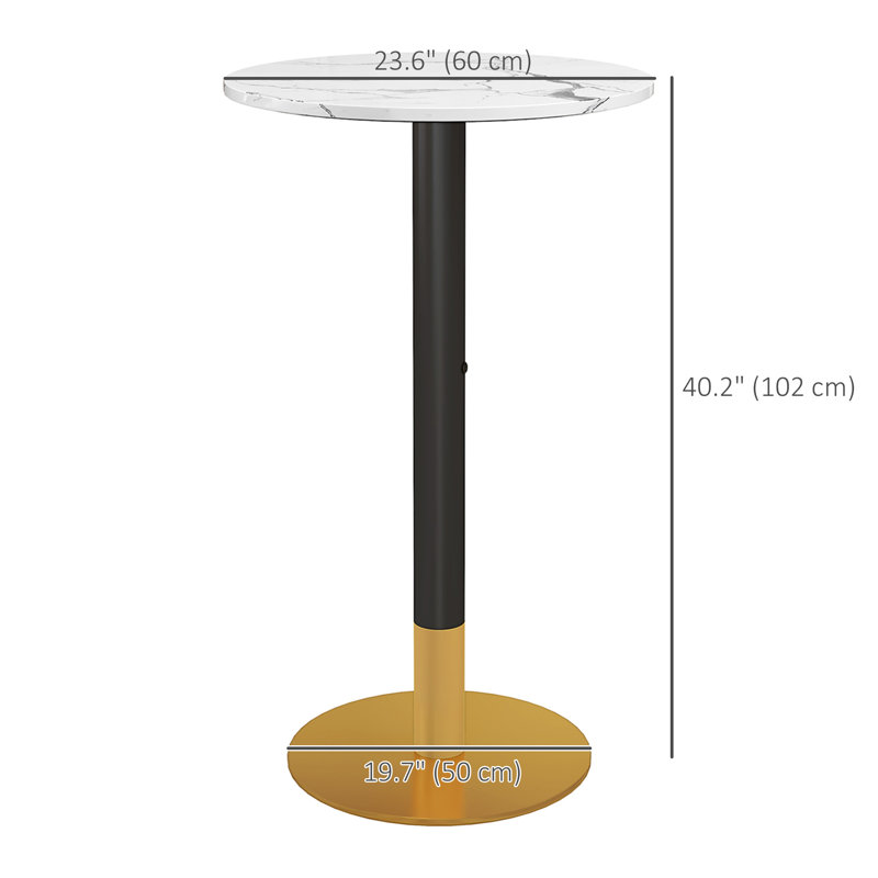 Table de bar Natalei, Blanc