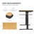 Landaverde 55"x28" Dual Motors Height Adjustable Standing Desk Wireless Charging with Drawer-217276357-205472701