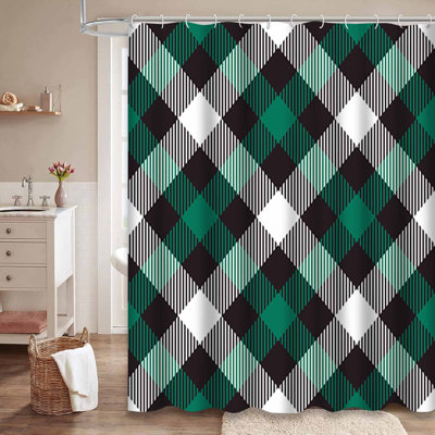 Rideau de douche Christmas 12 carreaux Buffalo
